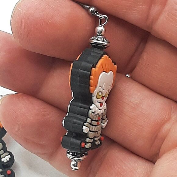 IT Clown Silicone Halloween Earrings - Picture 3 of 3